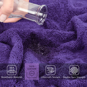 Cotton Paradise ringspun cotton fabric enhances softness and absorption.