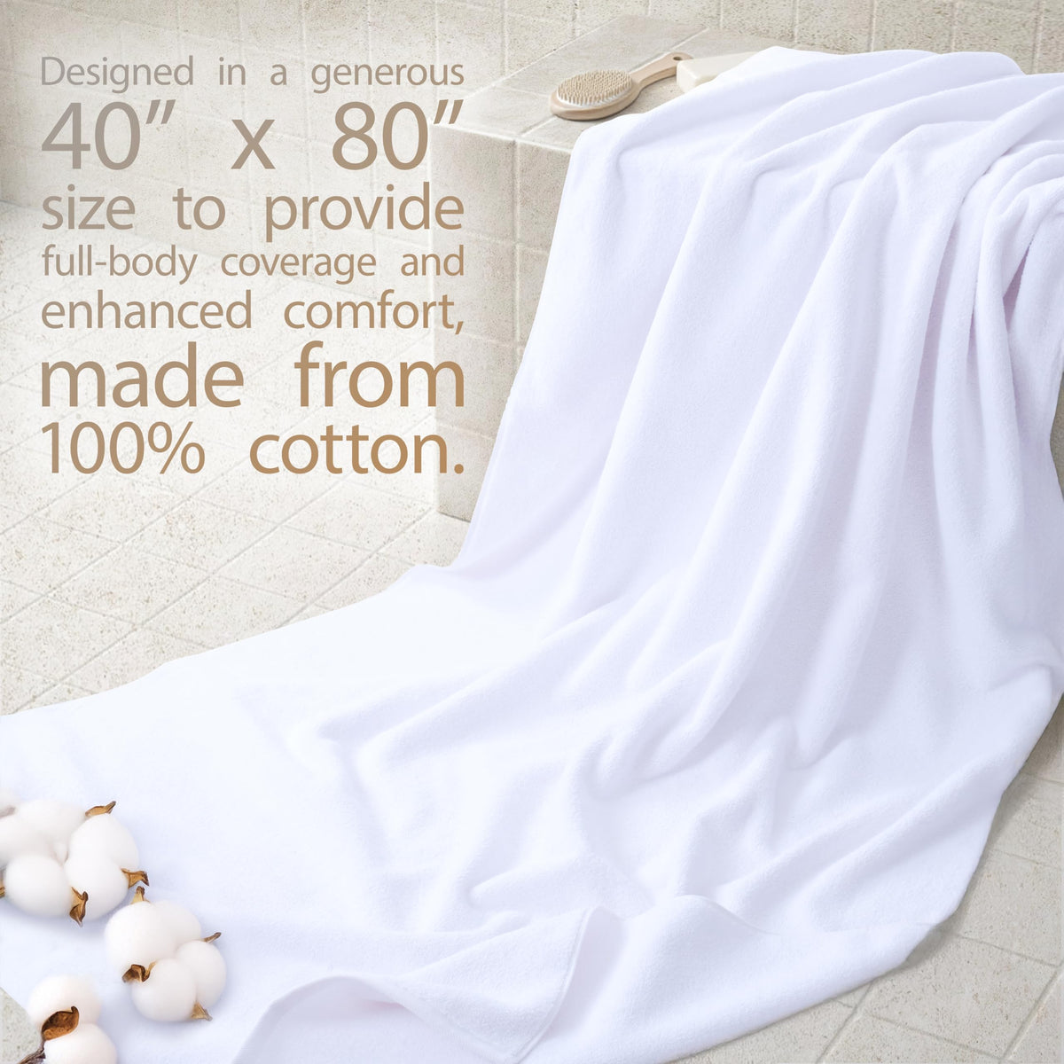 Cotton Paradise soft absorbent fabric delivers everyday comfort.