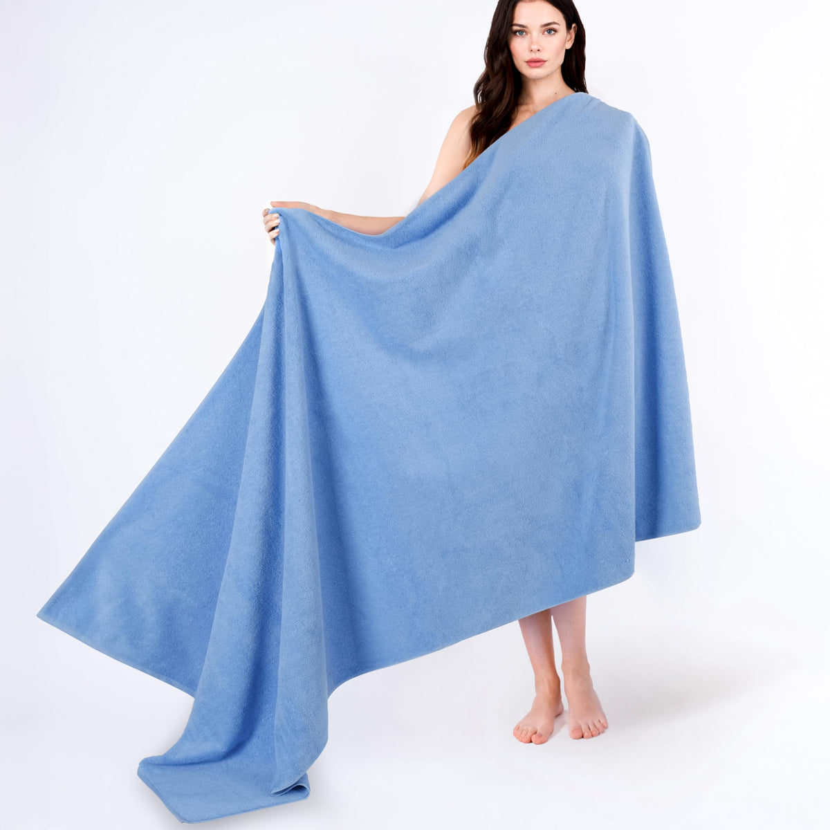 Cotton Paradise oversized 40x80 bath sheet ready for family use