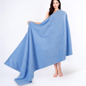 Cotton Paradise oversized 40x80 bath sheet ready for family use