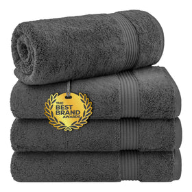 Cotton Paradise Turkish towel set with four extra-large towels for daily absorbency and comfort.