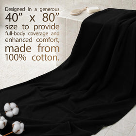 Cotton Paradise Turkish Towel Set coal black folded portrait, oversized dimensions.