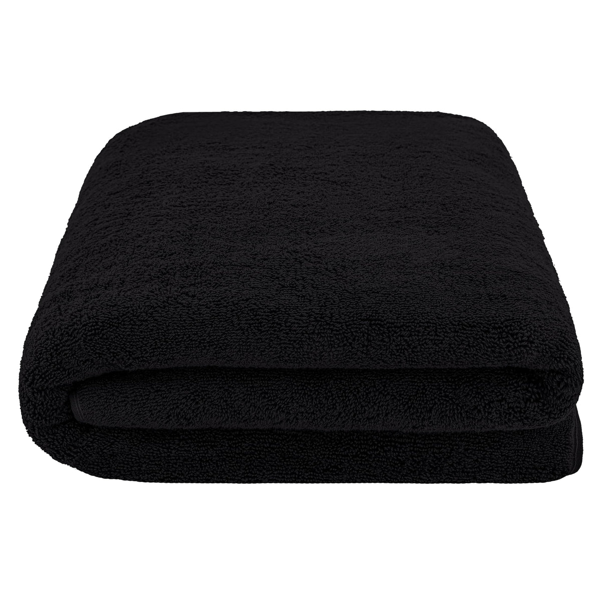 Cotton Paradise Turkish Towel Set coal black hanging display, easy drying.