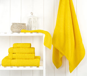 Close-up of Cotton Paradise towel texture showing plush loops and absorbent feel.