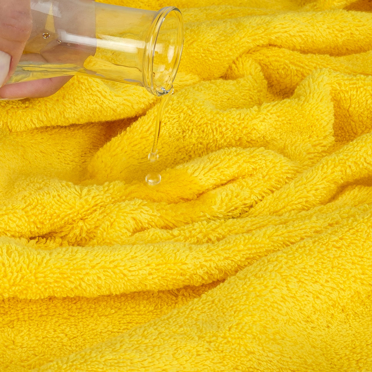 Cotton Paradise washcloth 13x13 ready for daily use in a bathroom setting.