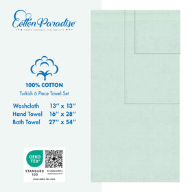 Cotton Paradise washcloths 13x13 for gentle cleansing and lathering.