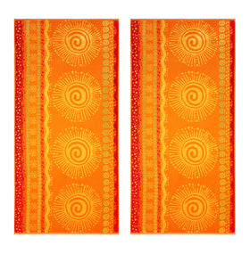 Cotton Craft absorbent 450gsm towel; plush and dries quickly after a swim.
