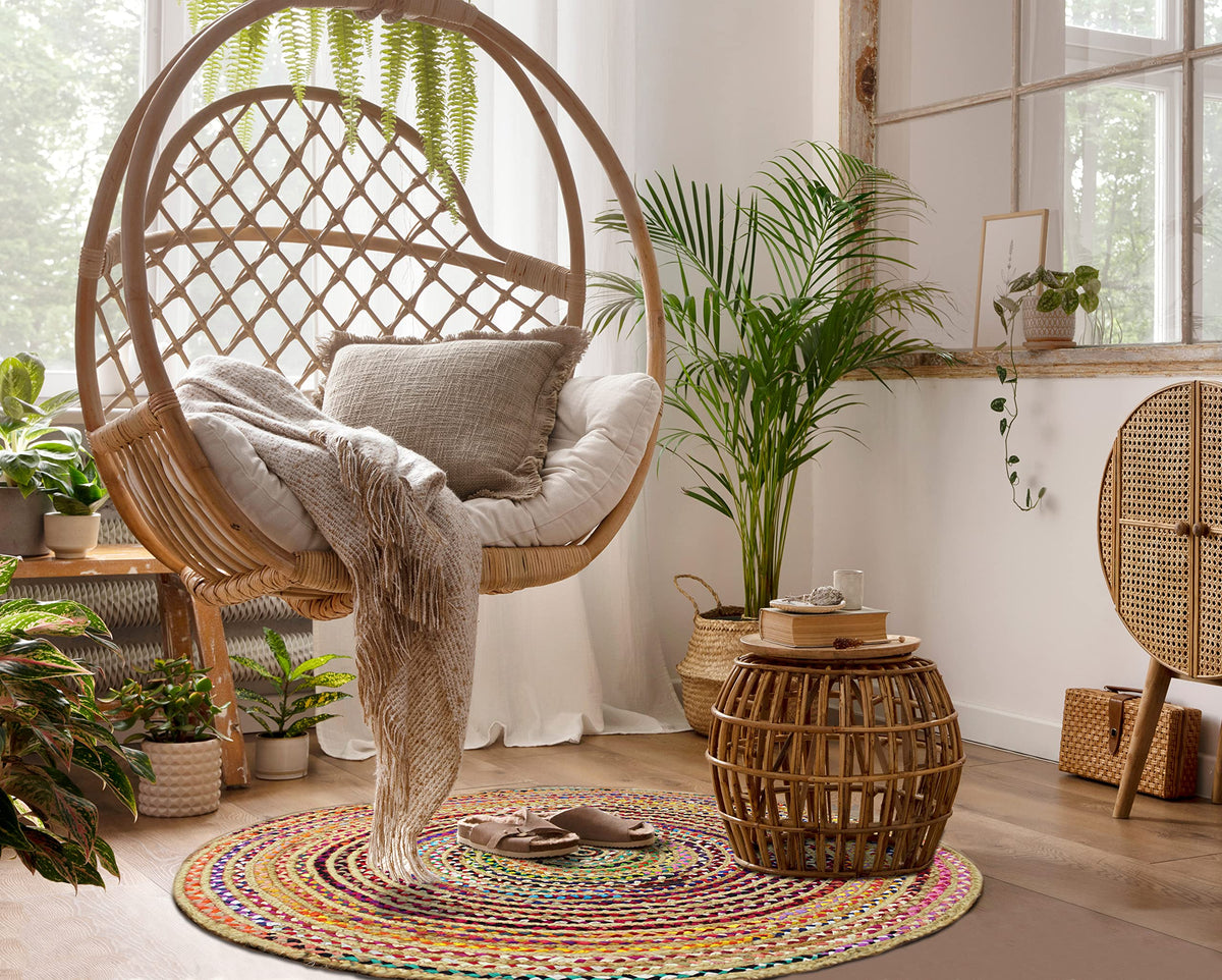 Cotton Craft easy-care rug stays vibrant with regular vacuuming and blotting spills.
