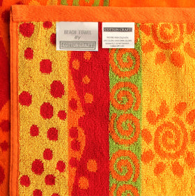 Cotton Craft two-pack beach towels; convenient set for home or travel.