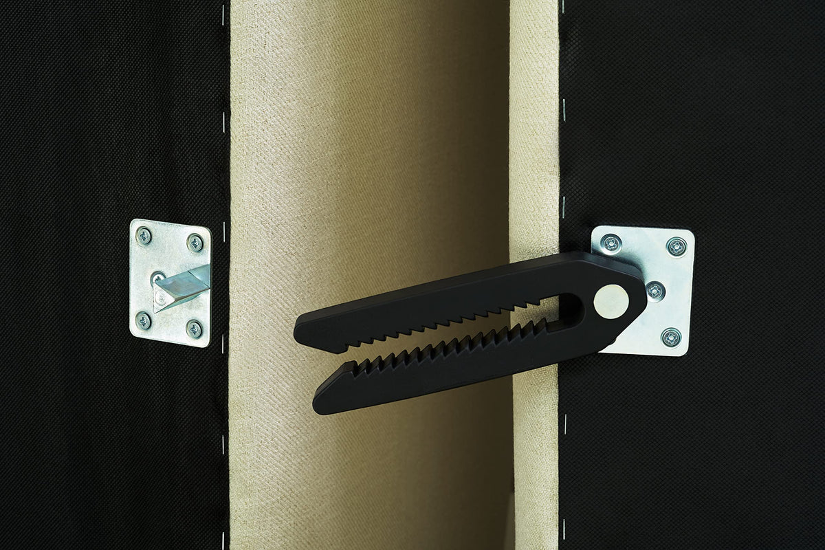 Couch Clamp easy-installation hardware promotes safe setup under your couch.