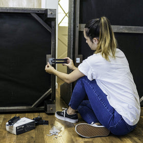 Couch Clamp universal-fit assembly reduces gaps and sliding for a cleaner look.
