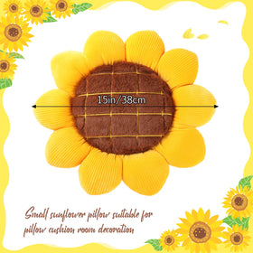 Coume sunflower throw pillow 2pcs adds bright color to beds and sofas.