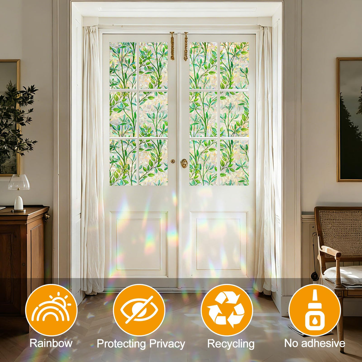 Countewol kitchen window film adds color while protecting surfaces