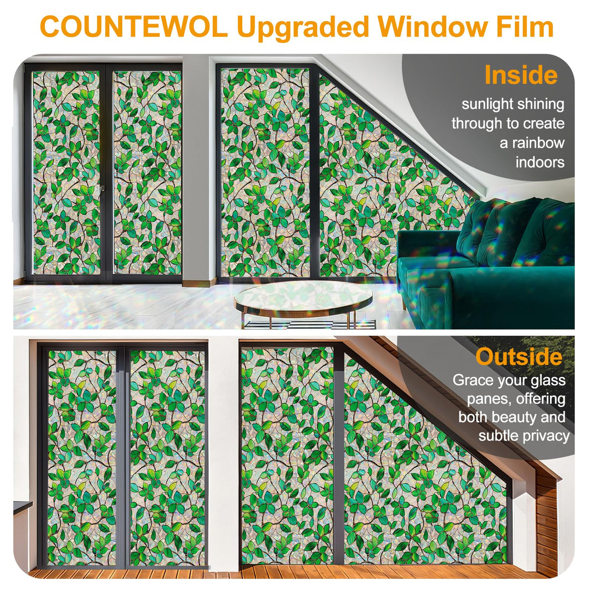 COUNTEWOL removable-reusable film removes cleanly without leaving residue.