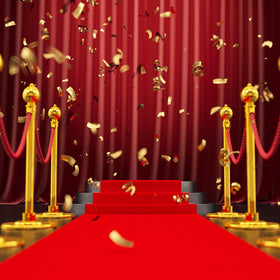 Couzssyhi red carpet runner full red carpet spread for elegant entrances.