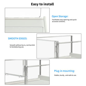 Covetree slide-rails organizer showing half-pullout convenience for inner items