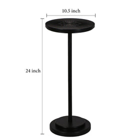 COVLON black carved top complements modern interiors.