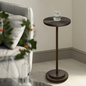 COVLON drink table pedestal base provides stable support for drinks and decor.