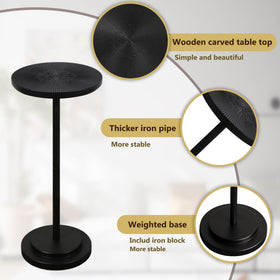 COVLON weighted pedestal provides steady support for drinks and decor.