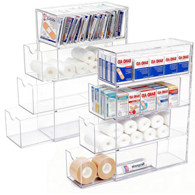 COZFUR bandage organizer with lid keeps first-aid essentials neatly visible and within reach.