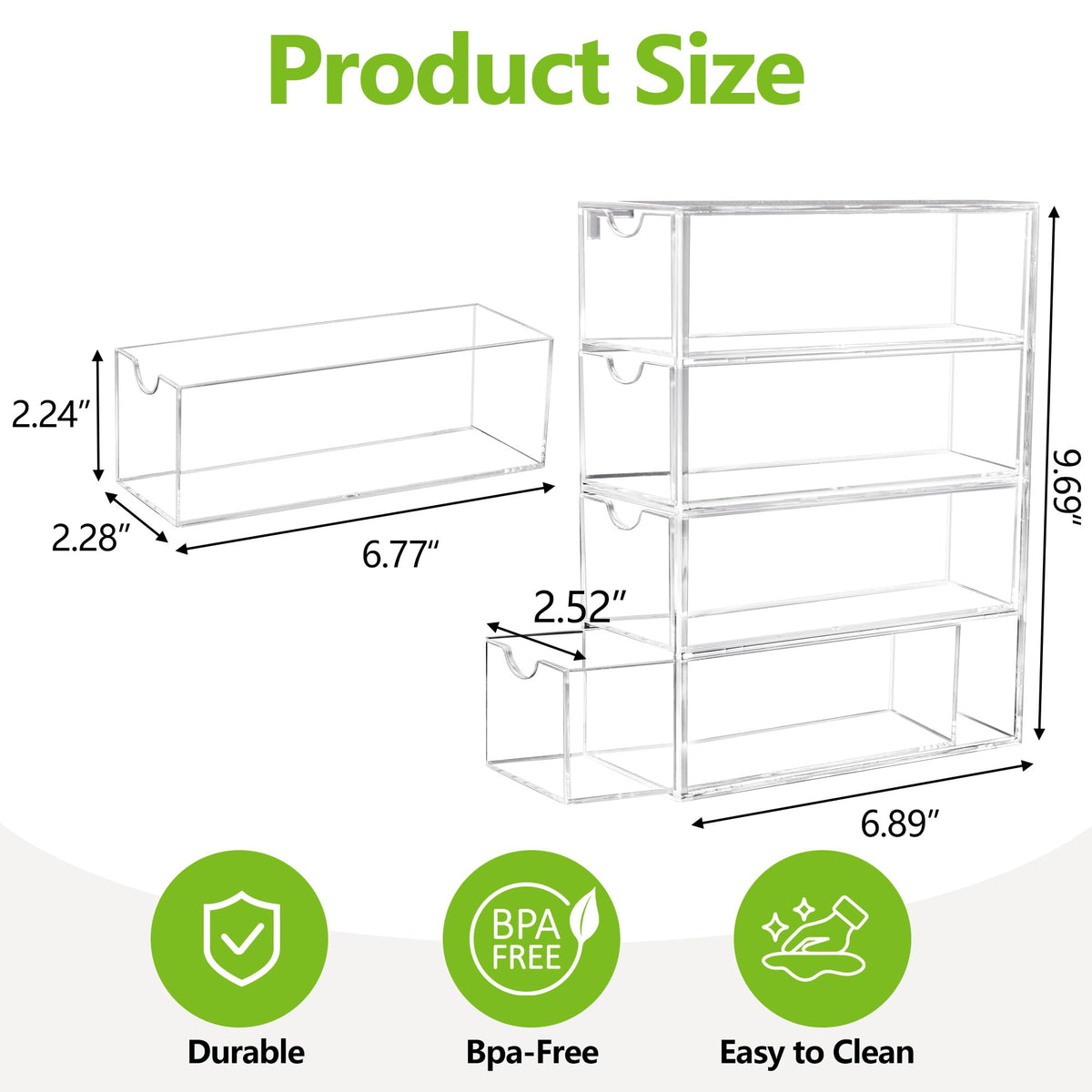 COZFUR bandaid holder with four drawers provides quick access for bandages and creams.