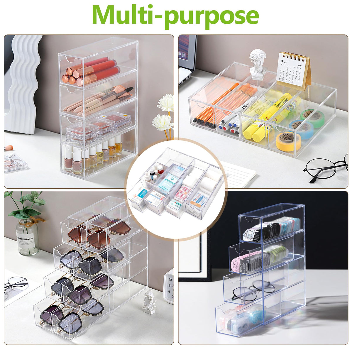 COZFUR neat-drawer-organization helps reduce clutter and speed item retrieval in home offices.