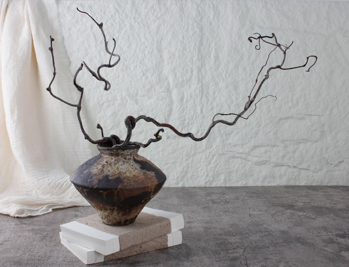 COZLIV Rusty Ceramic Vase bathroom or bedroom display adds artisanal charm.