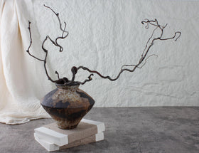 COZLIV Rusty Ceramic Vase bathroom or bedroom display adds artisanal charm.