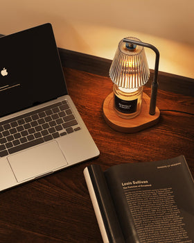 Cozmara Candle Warmer Lamp adjustable height fits jars of various sizes.