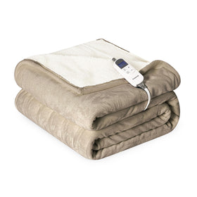 Cozorbt heat blanket front view offering adjustable warmth for cold nights