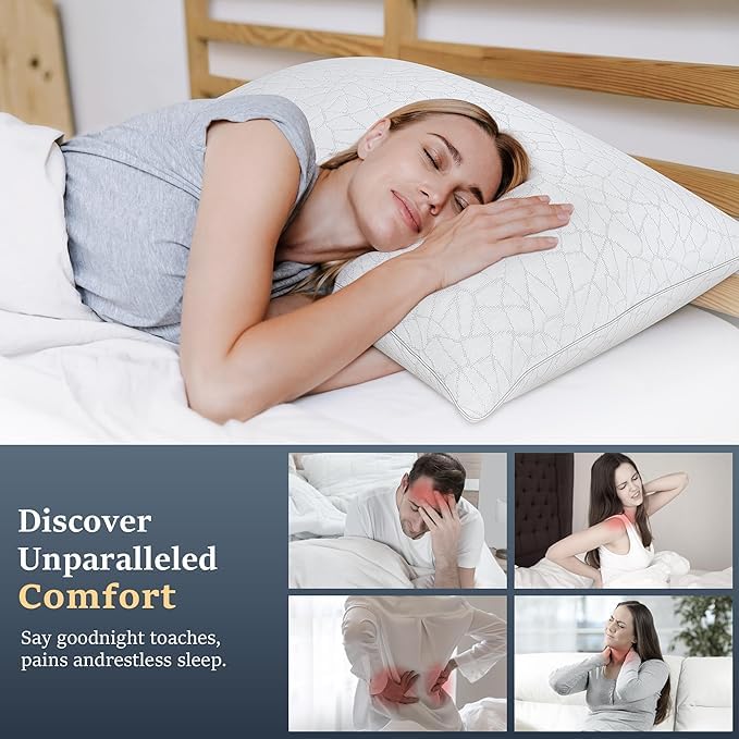 COZSINOOR down-alternative fill pillow delivering luxurious loft without allergens