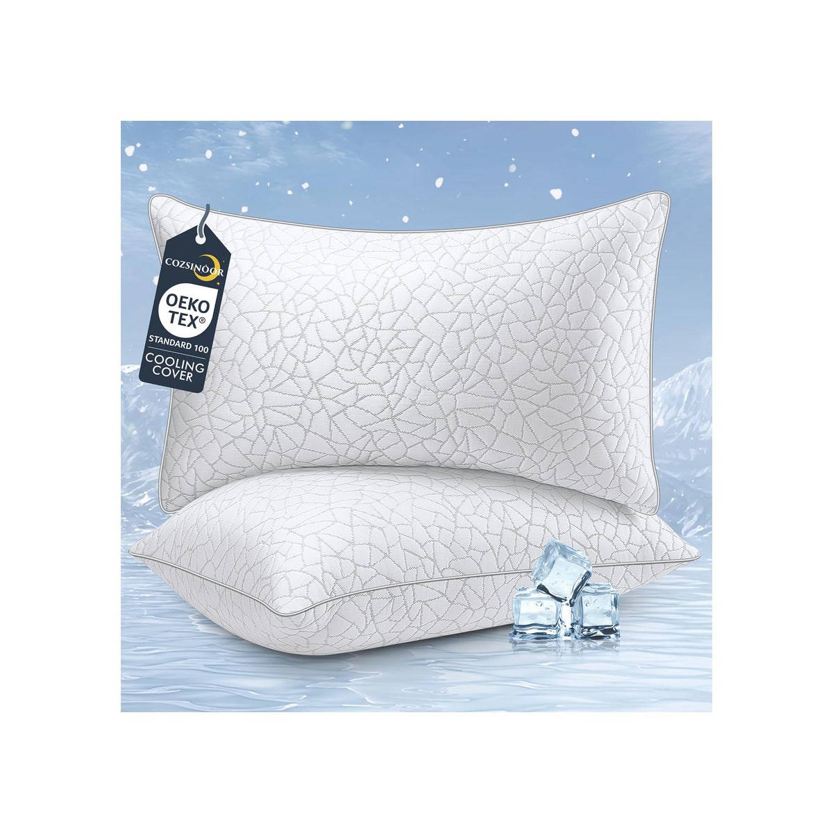 COZSINOOR King Size Pillow cloud-soft for hotel-grade comfort and lasting fluff.