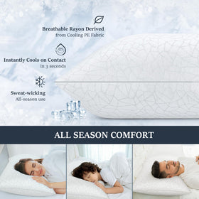 COZSINOOR sateen cover highlights luxurious, breathable moisture-wicking surface.