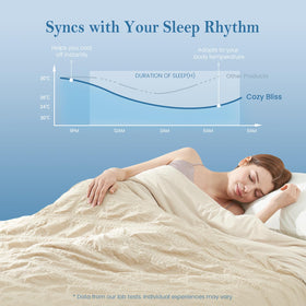 Cozy Bliss 3D hollow poly down-alternative fill stays lightweight.