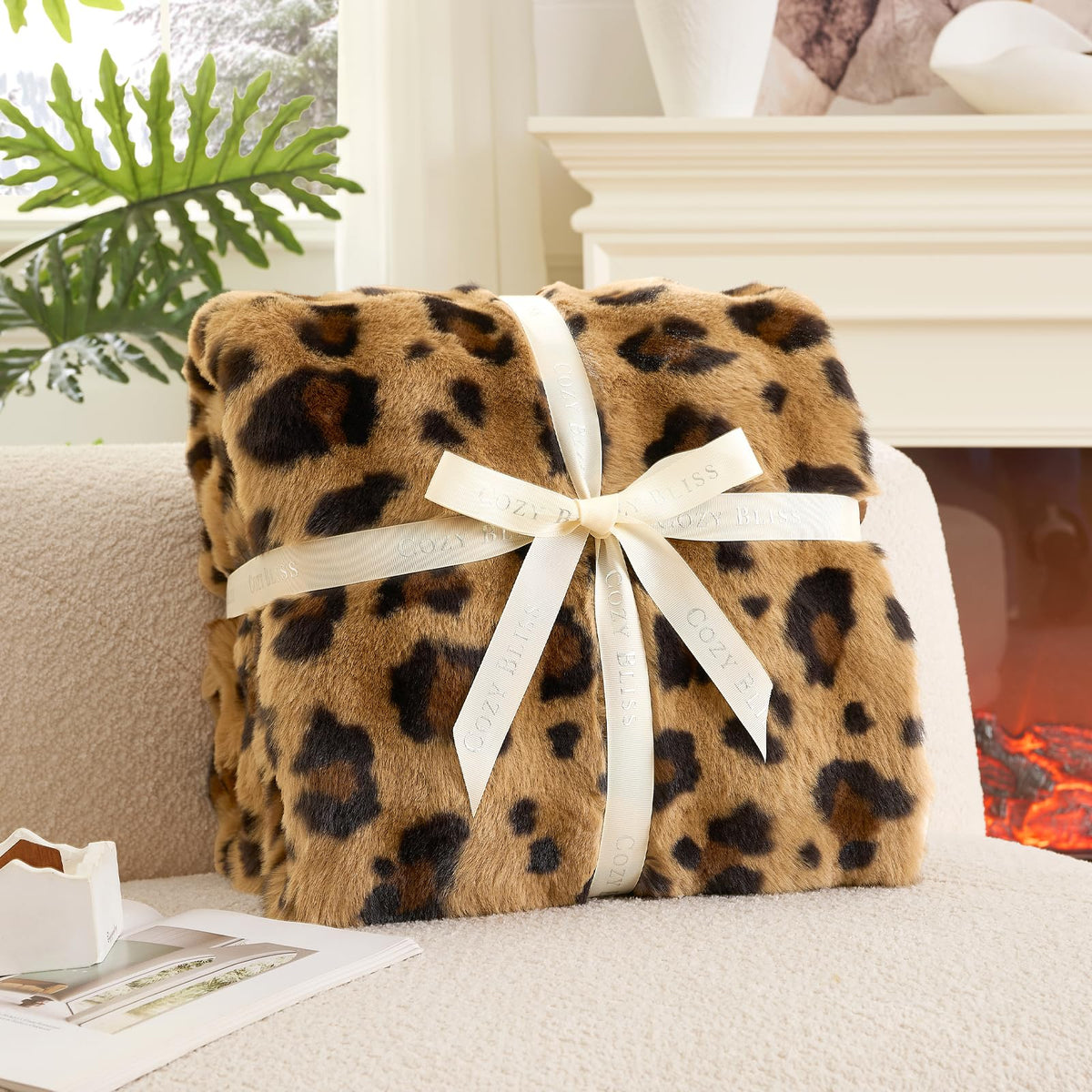 Cozy Bliss 50x60 inch throw provides generous coverage