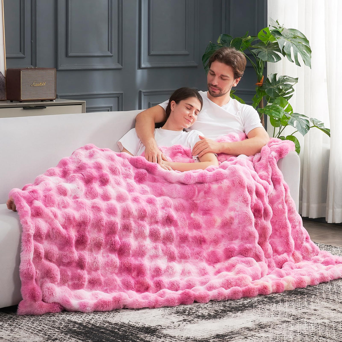 Cozy Bliss 60x80 inches size fits beds, couches, and chairs