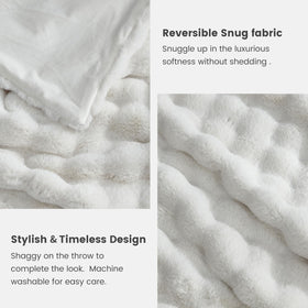 Cozy Bliss anti-fade, anti-shed fabric for long-lasting softness.