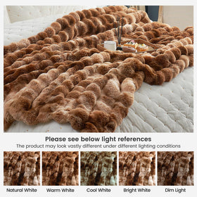 Cozy Bliss anti-fade and anti-shed fabric maintains color and fluff.