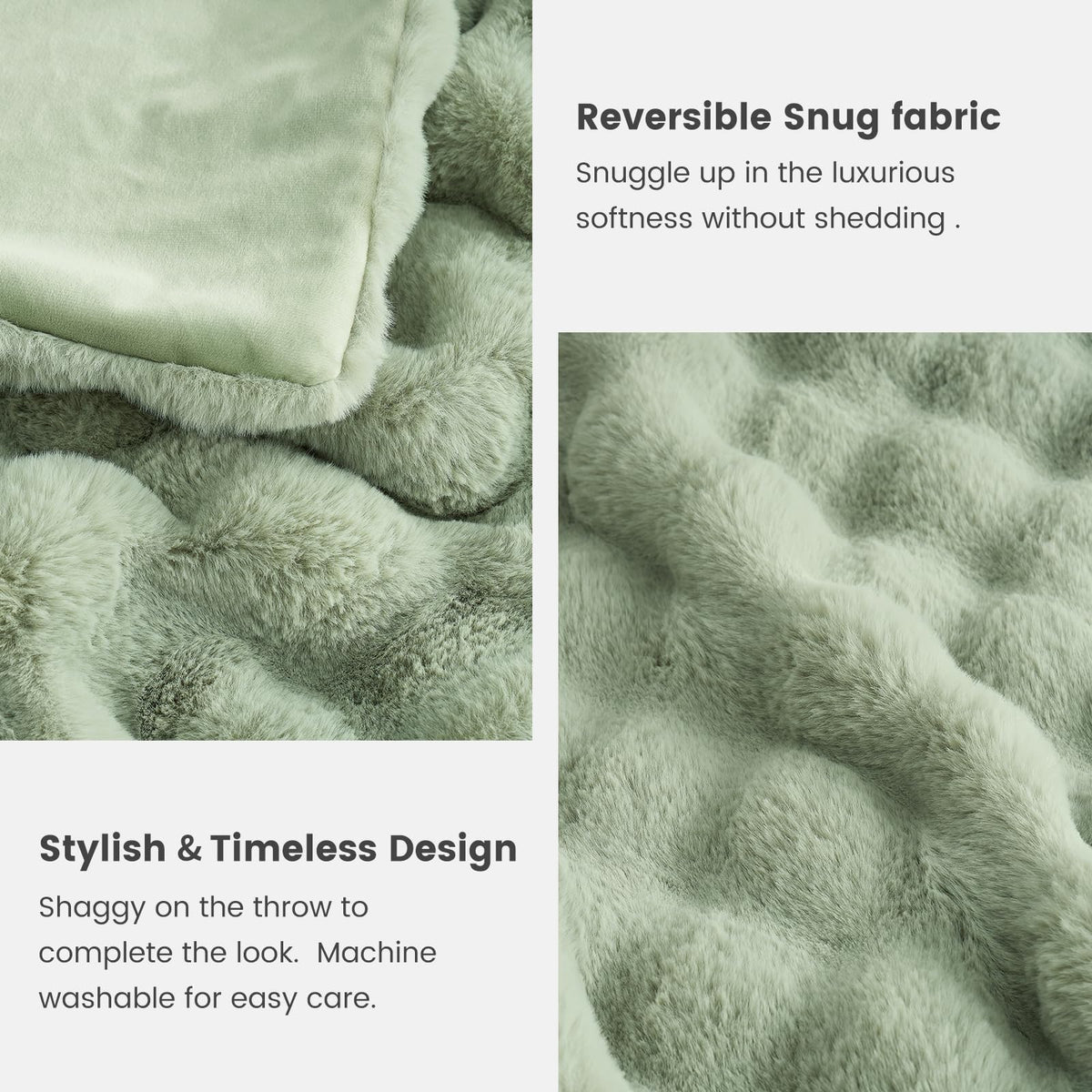 Cozy Bliss anti fade and anti shed fleece keeps colors vibrant.
