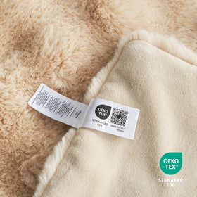 Cozy Bliss beige bedroom decor shows easy, stylish styling.
