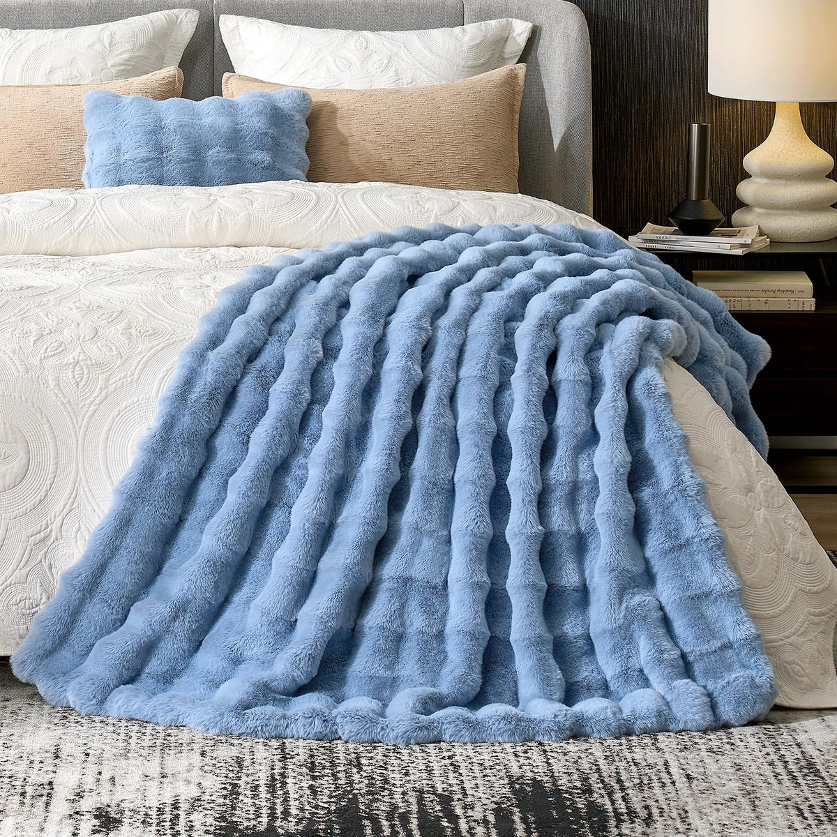 Gift-ready Cozy Bliss Bubble Throw packaging
