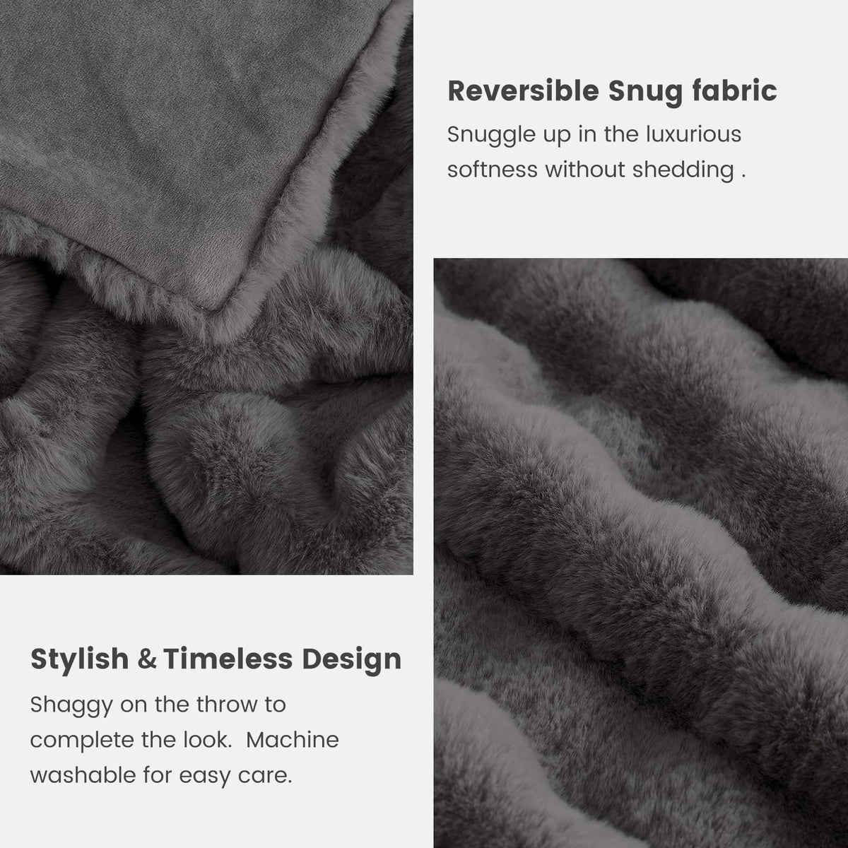 High-low bubble design adds visual depth and plush texture.