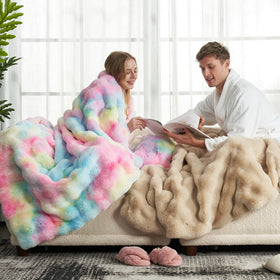 Cozy Bliss bubble-wave design closeup highlights plush texture and depth.