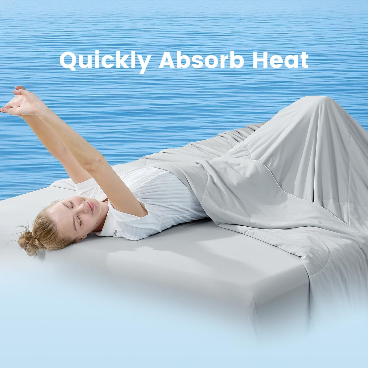 Cozy Bliss compact comforter suitable for travel and car use
