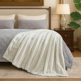 Cozy Bliss Deluxe 60x80 bed throw adds versatile warmth.