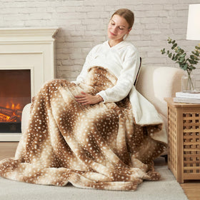 Cozy Bliss double-sided sherpa blanket displaying plush warmth and versatility