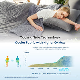 Cozy Bliss Q-Max 0.45 fabric delivers cooling during warm nights.