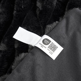 Cozy Bliss 50x60 inch blanket laid flat for size reference.