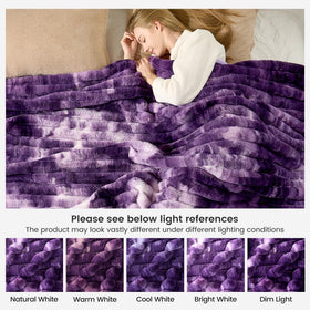 Cozy Bliss gift-ready blanket adds a stylish home accent.