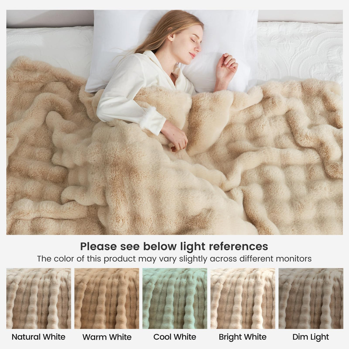 Cozy Bliss gift-ready blanket adds warmth for loved ones.